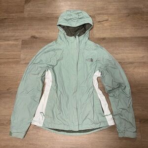 The North Face Women's Mint and White Ski Jacket